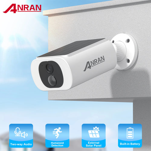ANRAN 2K Solar Camera Wireless Home Protection Security Camera 2.4G