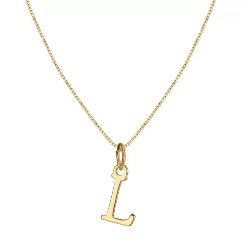 A-Z Initial Necklace 18K Gold Plated Necklace Cute Letter Stainless