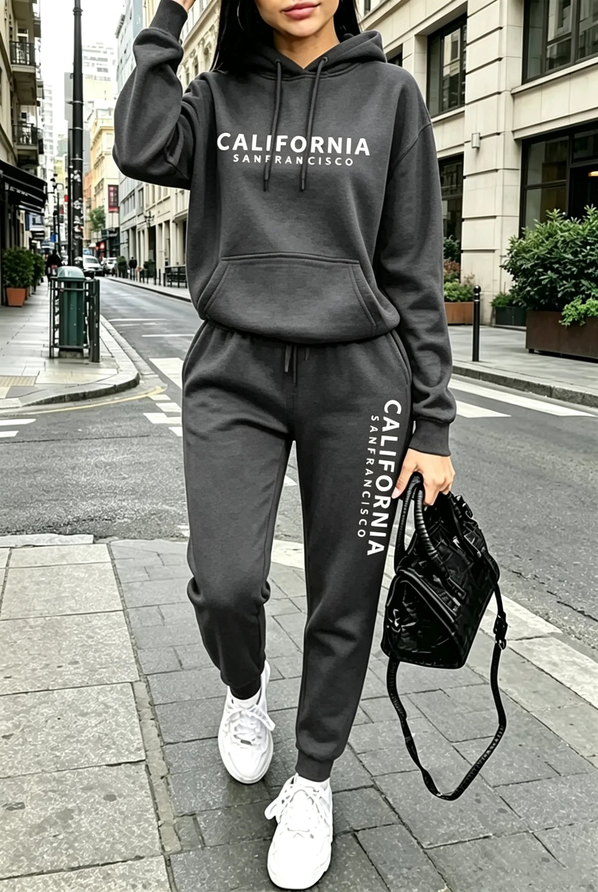 Fall Winter Womens Outfits Street Casual Hooded Sweatshirts Outdoors