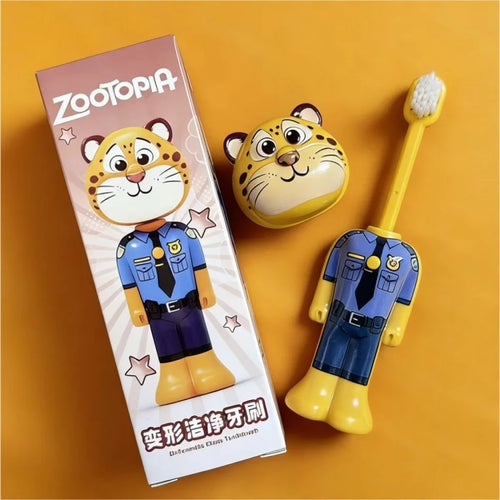 Disney Zootopia Scalable Toothbrush Cute Nick Judy Anime Figures