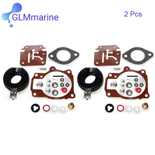 Carburetor Rebuild Kit with Float 0396701 for Johnson Evinrude 20 25