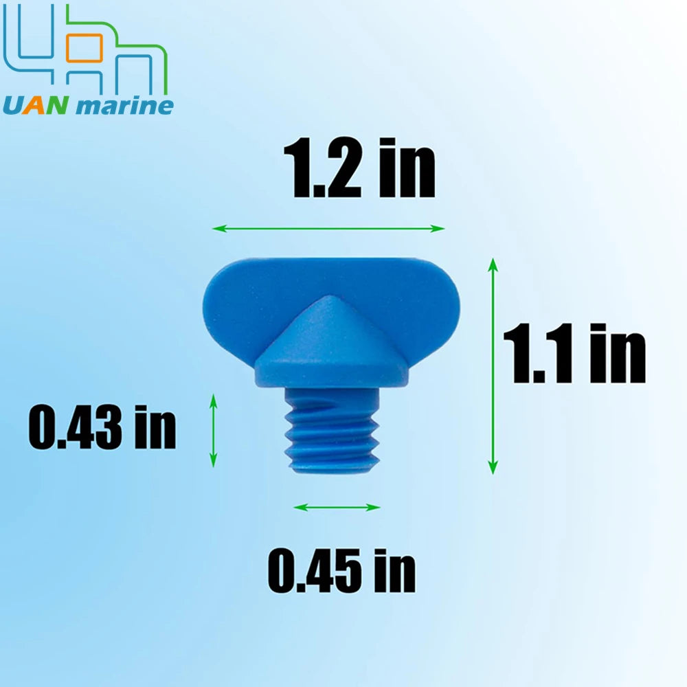 5 Pcs 22-806608A02 Exhaust Manifold Water Drain Blue Plug For