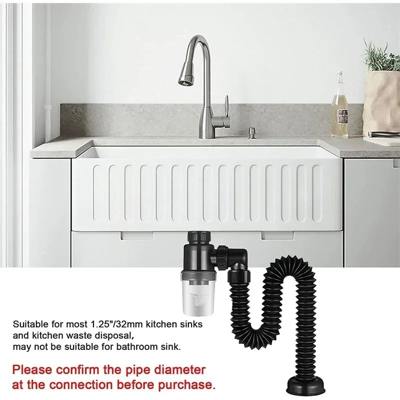 P-Trap Kitchen Sink Deodorant Set Launch Pipeline Deodorizing Filter