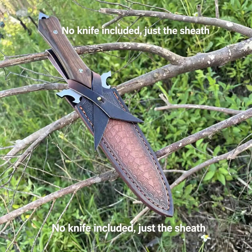 High-quality Leather Outdoor Knife Sheath, Knife Protector, Portable