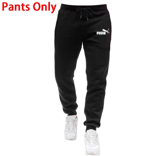 Hooded Sweatshirt and Sweatpants Outdoor Sports Jogger Suit Men's