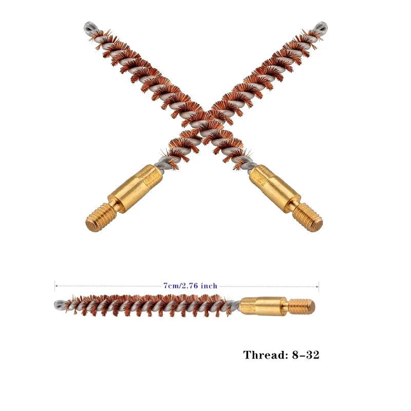5Pcs .22cal Phosphor Bristle Bronze Bore Gun Cleaning Brush for .22