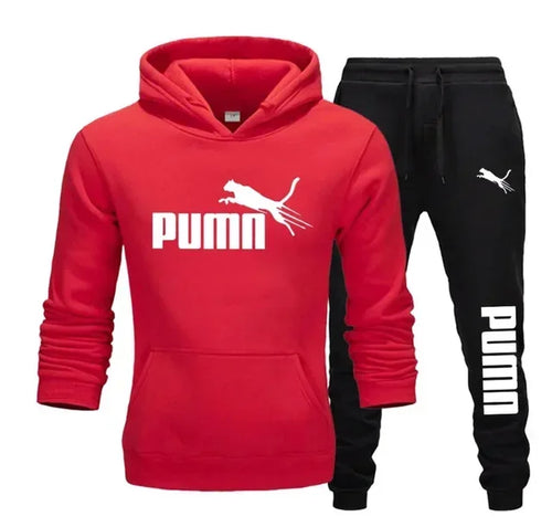 2026 New Autumn and Winter Men's Pullover Hoodie and Pants Two-Piece