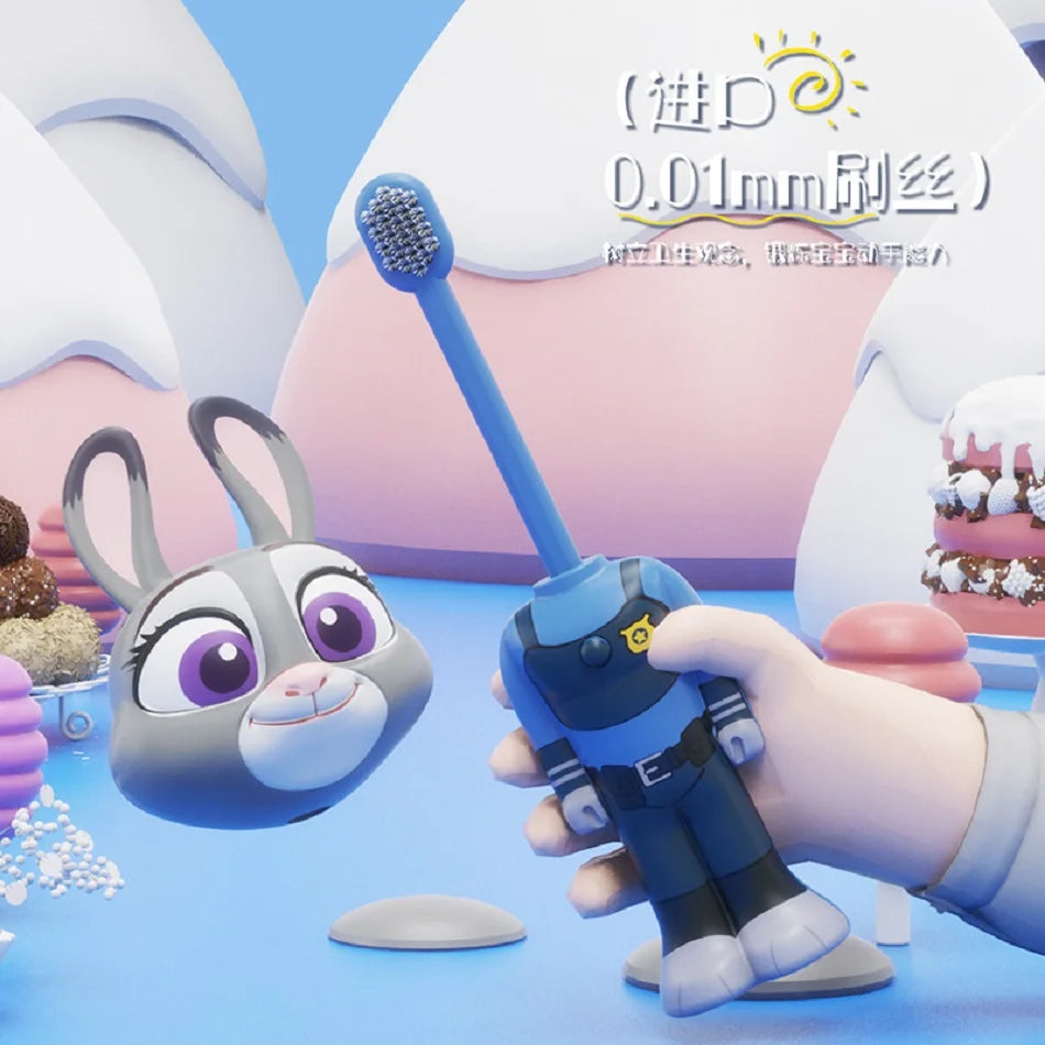 Disney Zootopia Scalable Toothbrush Cute Nick Judy Anime Figures
