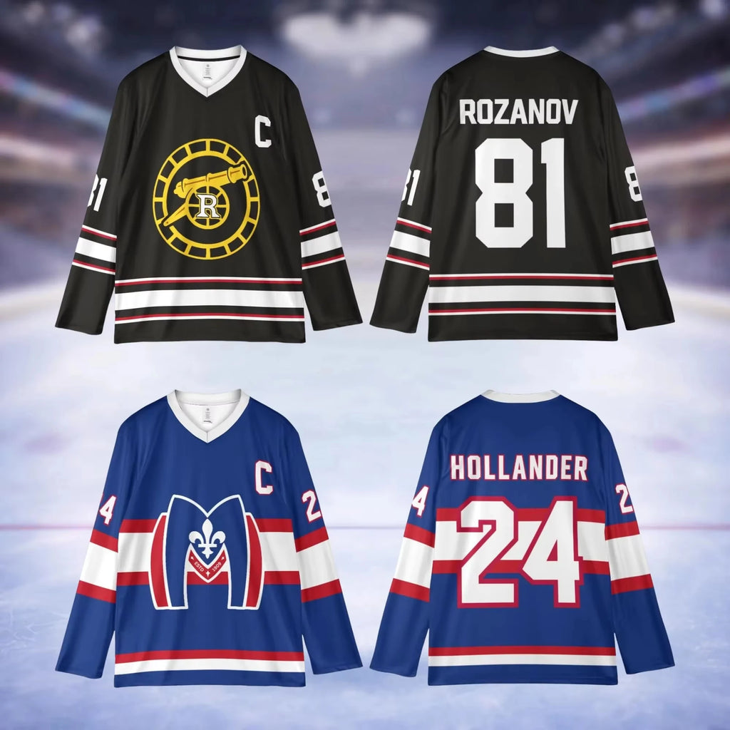 Heated Rivalry Inspired Ilya Rozanov & Shane Hollander Hockey Jersey