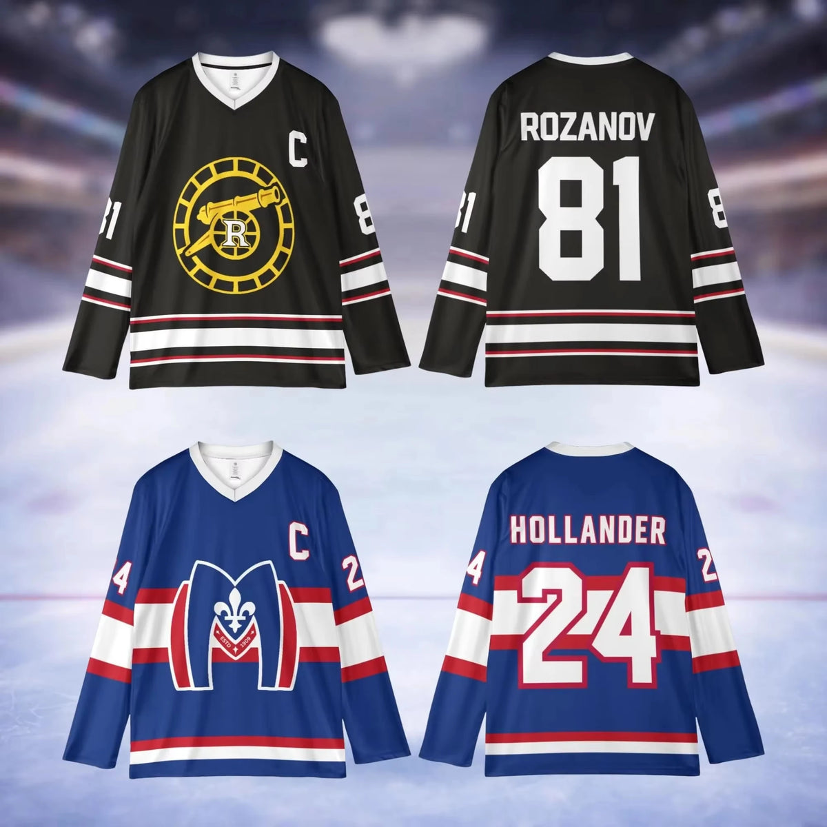 Heated Rivalry Inspired Ilya Rozanov & Shane Hollander Hockey Jersey