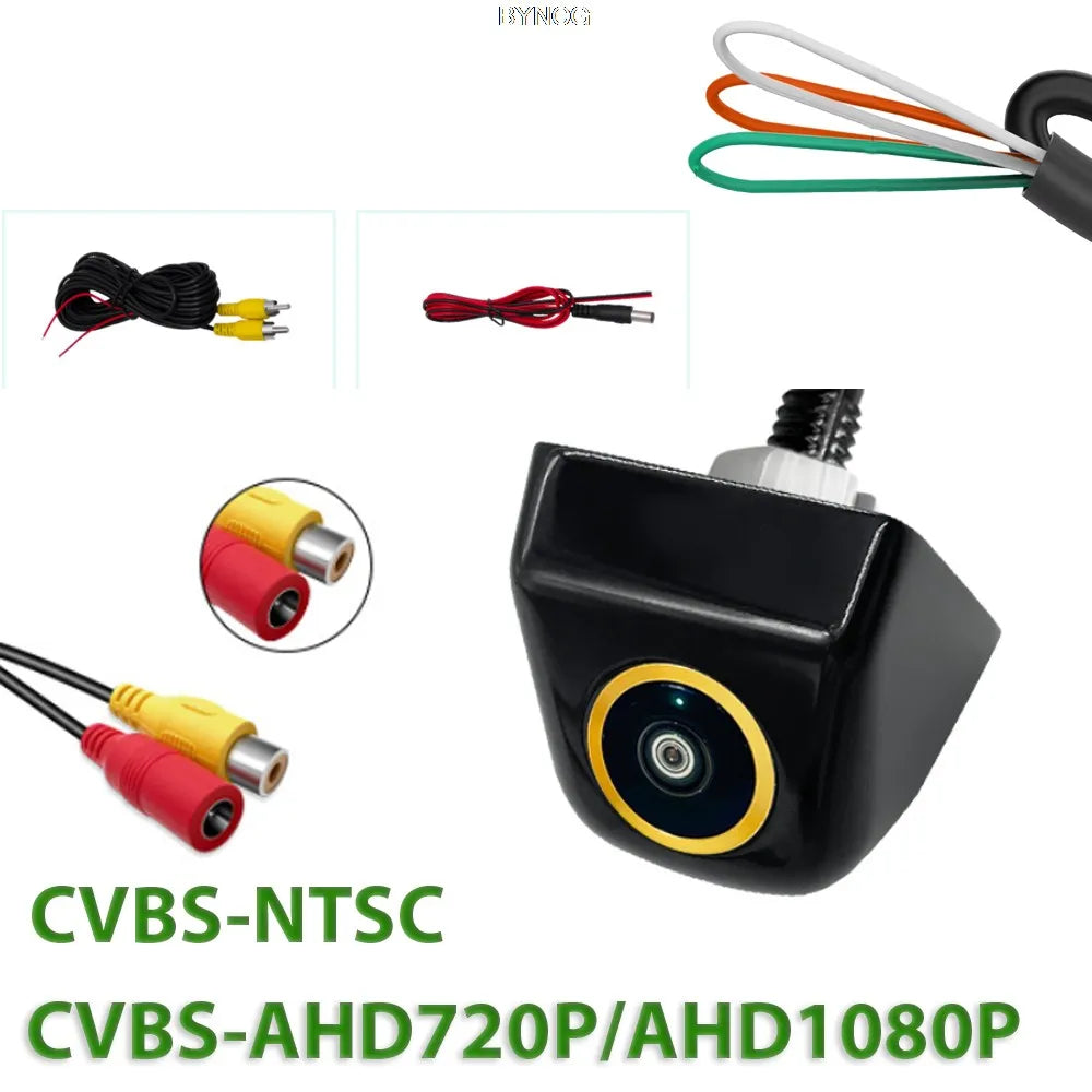 AHD 1080P 720P CCD HD CVBS Car Parking Rear View Camera 170