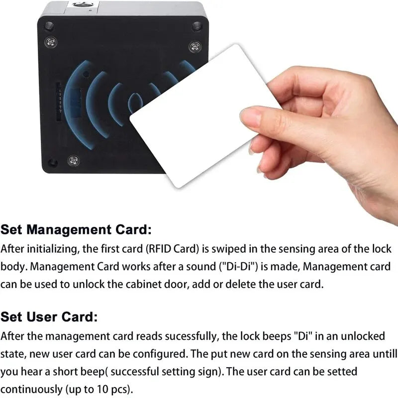 Smart Drawer Lock Invisible Electronic RFID 13.56MHz IC Cabinet Lock