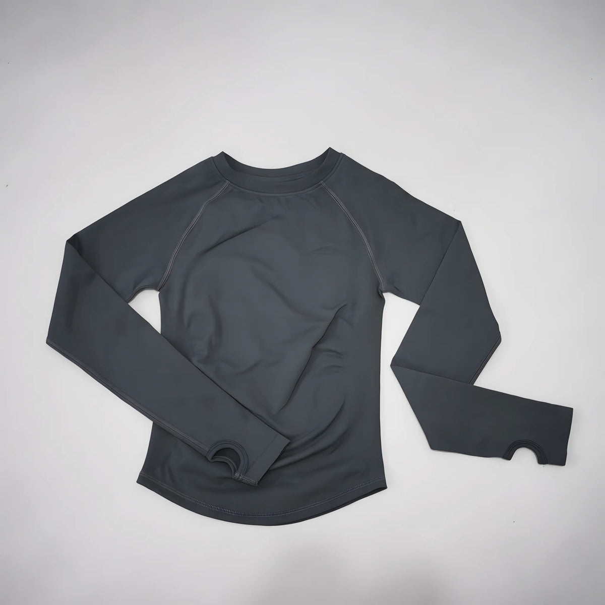 DF LOGO Women Seamless Long Sleeve Gym Top Tummy Slimming Yoga T Shirt