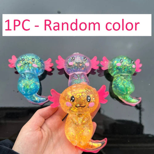 Colorful Salamander Maltose Fidgets Toys Squishy Malt Sugar Stretchy