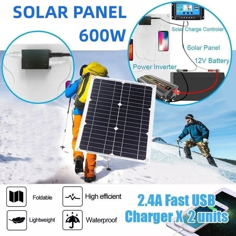 4000W Solar Inverter Kit Complete 12V to 110V/220V Solar Panel System
