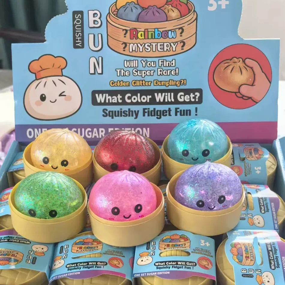 Glitter Dumpling Squishy ULTRA RARE Gold Glitter Hidden Edition