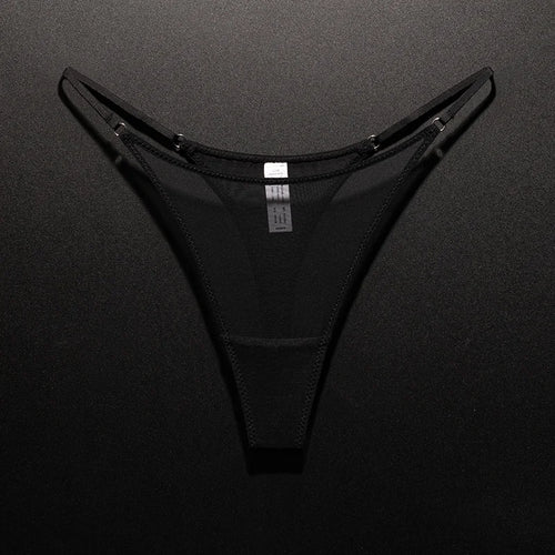 Mesh Women Briefs Seamless Thong Ultra-thin Sexy High Slit Underwear