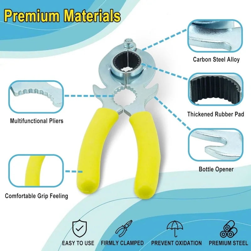 3 In 1 Tool Faucet Bubbler Wrench,Bottle Opener and Pliers,Kitchen