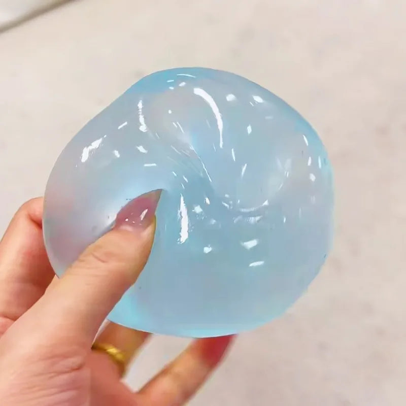 Blue Maltose Squishy Toy Cute Mochi Anti Stress Fidget Toy Soft