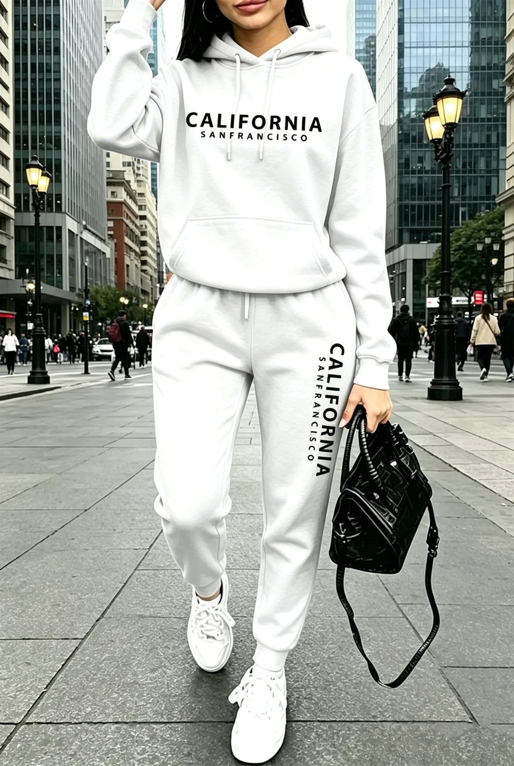 Fall Winter Womens Outfits Street Casual Hooded Sweatshirts Outdoors