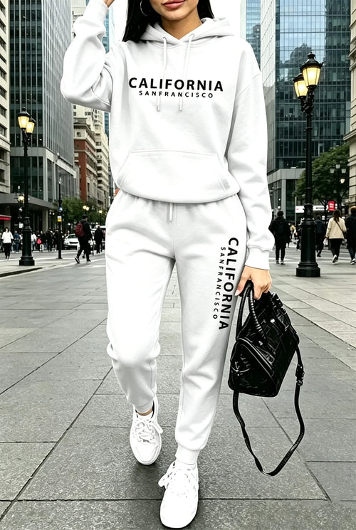Fall Winter Womens Outfits Street Casual Hooded Sweatshirts Outdoors