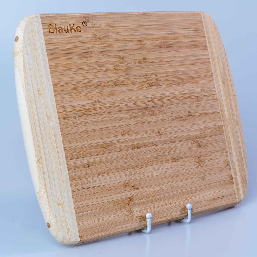 Large Wood Cutting Board for Kitchen 14x11" - Bamboo Chopping Board