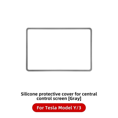 Yz For Tesla Model 3 Y Silicone Protective Trim Cover Central Control