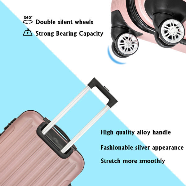 Vertical 3-in-1 Spinner Wheel With Handle Trolley Box 20in 24in 28in