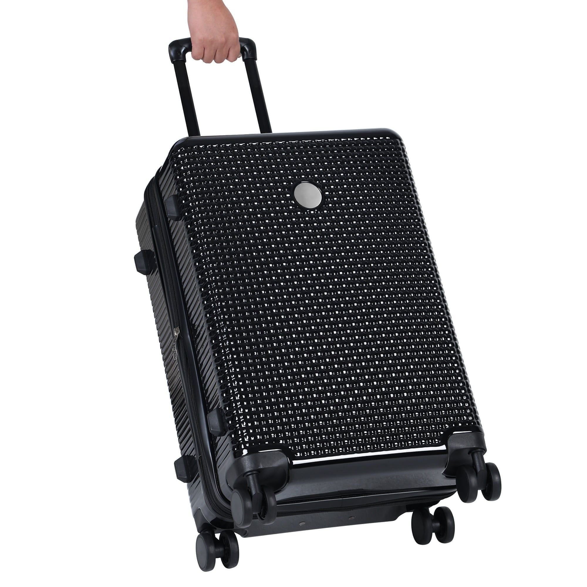 3 Piece Set Of Hard Shell Suitcases With Wheels, Light Expandable