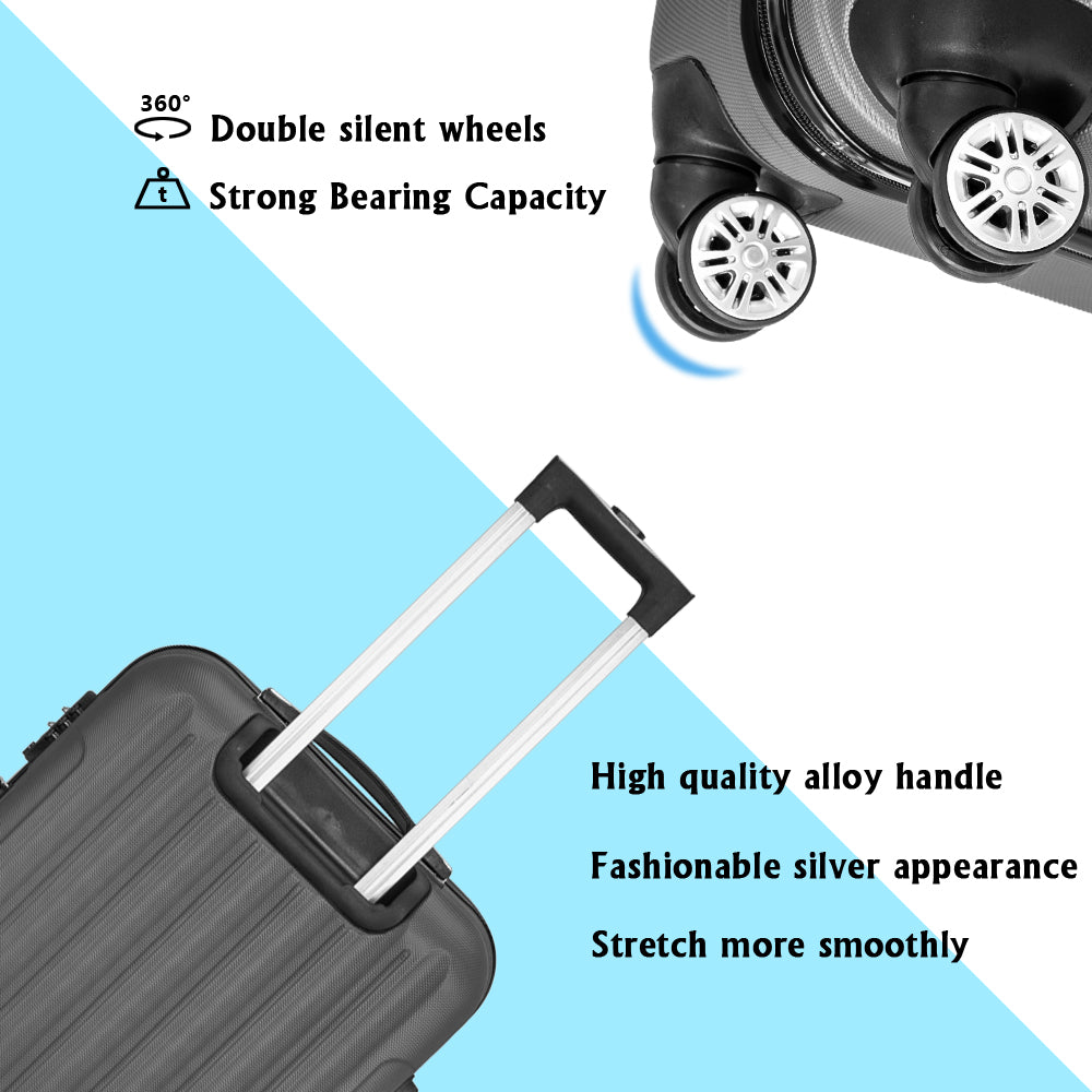 Vertical 3-in-1 Swivel Wheel With Handle Trolley Case 20in 24in 28in