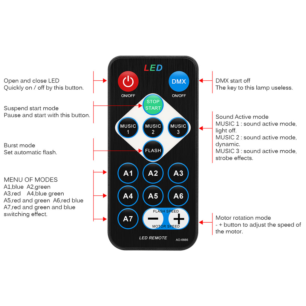 LED RGB Magic Light with Remote Control EU Plug