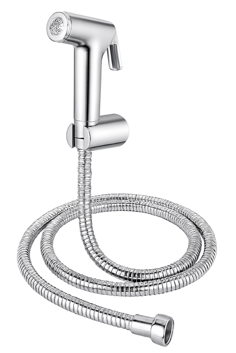 Stainless Steel Handheld Bidet Sprayer with Flexible Hose and Wall