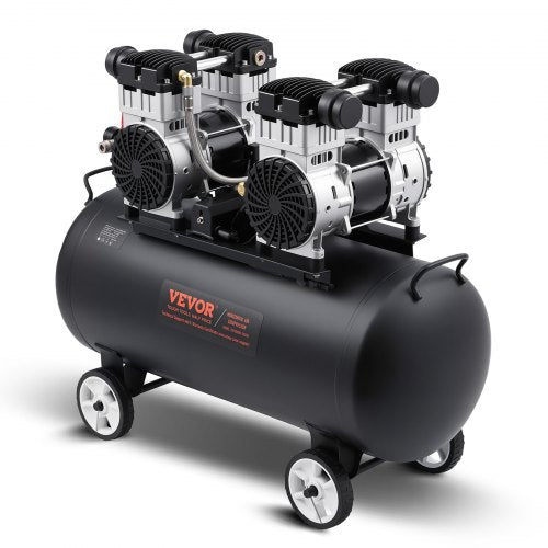 Air Compressor, 20 Gallon Steel Tank, 4HP 10.6 CFM@90 PSI Oil Free Air