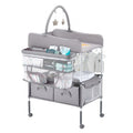 Baby Changing Table, Foldable Diaper Change Station with 2 Fabric