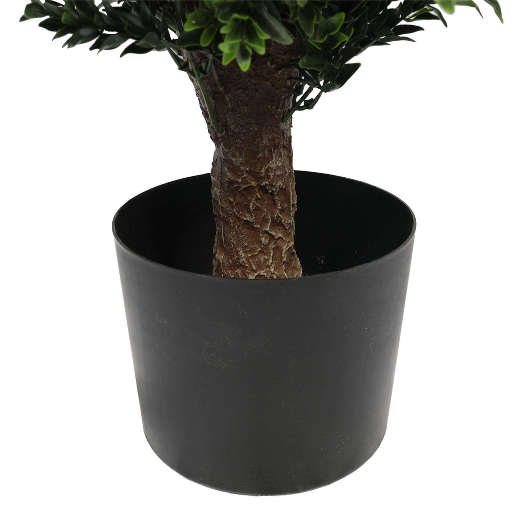80cm UV Resistant Artificial Topiary Shrub | Compact Faux Hedyotis for