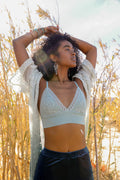 Waistband Loop Lace Brami – Feminine Stretchy Cami Top